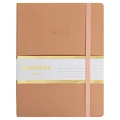 Notesy i bloczki - Paperdot, Notes z Gumką, Łososiowy, Format B5, Linia, 96 Kartek - miniaturka - grafika 1