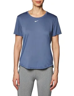 Nike Bluza damska W Nk One Df Ss Std Top, Blue/White, S - Bluzy damskie - miniaturka - grafika 1