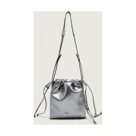 Plecaki worki - Pinko Skórzany worek SLOUCHY MINI - miniaturka - grafika 1