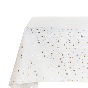 Obrus STARSE w gwiazdki biały 150x220 cm HOMLA - Obrusy i serwetki - miniaturka - grafika 1