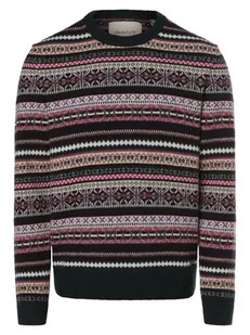 Gant Sweter męski Mężczyźni Wełna jagnięca zielony|czerwony|wielokolorowy wzorzysty, XL - Swetry męskie - miniaturka - grafika 1