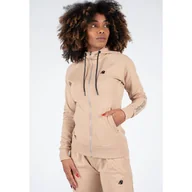 Bluzy sportowe męskie - Bluza fitness męska Gorilla Wear Marion Zipped Hoodie rozpinana - miniaturka - grafika 1