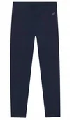 Legginsy - Dziewczęce Legginsy Bawełniane Sportowe 4F F239 134 Cm (8-9 Lat) Granat - miniaturka - grafika 1