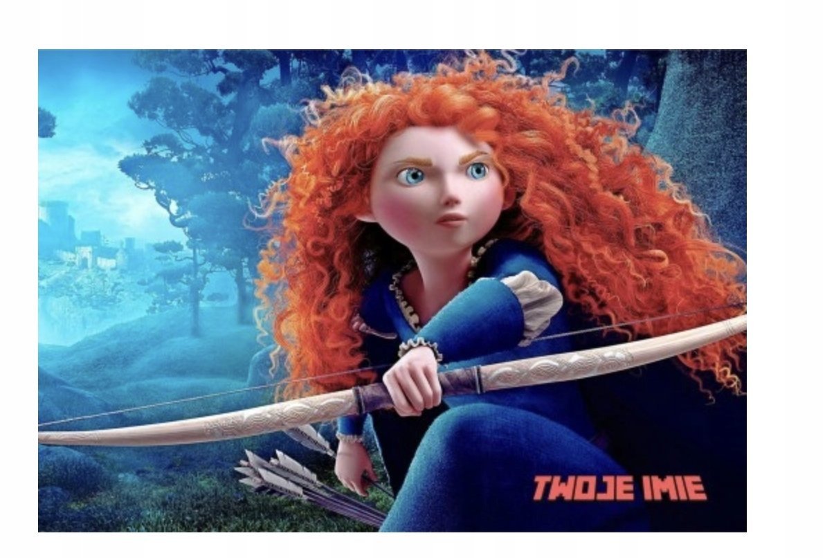 Puzzle MERIDA WALECZNA BAJKA A3 252 el z Nadrukiem + IMIĘ Pudełko 15