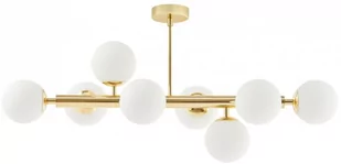 Kaspa Plafon LAMPA sufitowa CUMULUS 10756805 designerska OPRAWA metalowa mondo szklane kule balls molekuły złota biała 10756805 - Lampy sufitowe - miniaturka - grafika 1