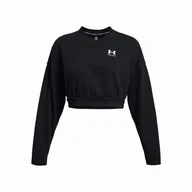 Bluzy sportowe damskie - Bluza damska Under Armour Rival Terry OS Crop Crw Rozmiar: S / Kolor: czarny - miniaturka - grafika 1