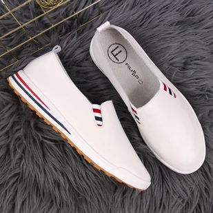 Tenisówki slip on Filippo W PAW313 (kolor Biały, rozmiar 40) - Slip on damskie - miniaturka - grafika 2