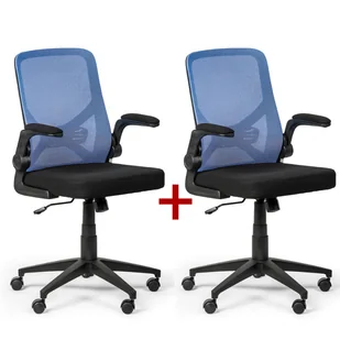 Fotel biurowy, krzesło biurowe B2B Partner Fotel biurowy Flexi 1 + 1 GRATIS, niebieski 415085 - Fotele i krzesła biurowe - miniaturka - grafika 1