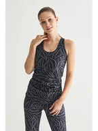 Koszulki i topy damskie - TATUUM Top w kolorze czarno-szarym - miniaturka - grafika 1