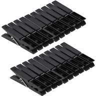 Suszarki na ubrania - Plastikowe klamerki do prania Alebo czarne, 20 szt. - miniaturka - grafika 1