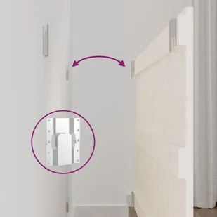 Wezgłowie łóżka, białe, 95,5x3x60 cm, lite drewno sosnowe Lumarko - Inne meble do sypialni - miniaturka - grafika 7