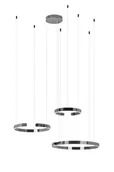 Lampy sufitowe - KingHome Lampa wisząca VISTA TRIPLE czarny chrom JD8125.BLACK - miniaturka - grafika 1