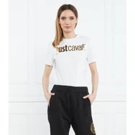 Koszulki i topy damskie - Just Cavalli T-shirt | R LOGO GOLD | Relaxed fit - miniaturka - grafika 1
