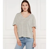 Koszulki i topy damskie - Tommy Hilfiger T-shirt Loose fit z dodatkiem lnu - miniaturka - grafika 1