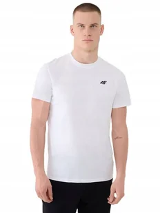 Koszulka męska t-shirt 4F 4FWMM00TTSHM2256 biały - Koszulki męskie - miniaturka - grafika 1