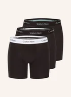 Majtki damskie - Calvin Klein Bokserki Icon Cotton Stretch, 3 Szt. schwarz - miniaturka - grafika 1