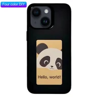 Etui i futerały do telefonów - Etui na telefon E Ink do iPhone'a 13/14 Smart NFC, zdjęcie, czarno-biało-czerwono-żółto-4 kolory Wielobarwny Black iPhone 13 14 - miniaturka - grafika 1