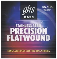 Struny gitarowe  - ghs GHS 3050 55  105 Regular długa Menzura Bass płaski Wound zestaw strun 3050 - miniaturka - grafika 1