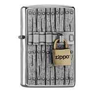 Trafika - Zippo 16771 Close Vintage  zapalniczka Chrome Brushed  Spring 2017, chrom, srebrny, 5.8 x 3.8 x 2.0 cm 16771 - miniaturka - grafika 1