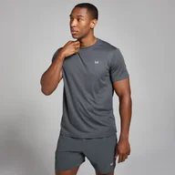 Koszulki męskie - Męski T-shirt treningowy z kolekcji Active Grid MP – Dark Grey - S - miniaturka - grafika 1