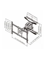 Uchwyty do telewizora - art Uchwyt do TV LCD/LED 40-75 '' 45KG AR-98 reg. pion i poziom 58-500mm max VESA 600x400 - miniaturka - grafika 1