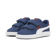 Buty dla dziewczynek - Dziecięce Sneakersy Smash 3.0 Buck PUMA Persian Blue White For All Time Red - miniaturka - grafika 1