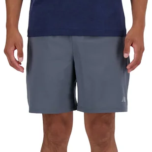 Spodenki New Balance MS41232GT - szare - Spodnie sportowe męskie - miniaturka - grafika 1