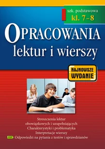 Greg Opracowania lektur i wierszy Szkoła podstawowa klasy 7-8 praca zbiorowa - Materiały pomocnicze dla uczniów - miniaturka - grafika 2