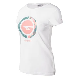 Damska Koszulka HI-TEC LADY DEFI M000160005 – Biały - Koszulki sportowe damskie - miniaturka - grafika 1