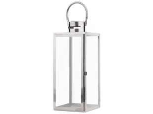 Beliani Lampion srebrny 40 cm CYPRUS - Poduszki ogrodowe - miniaturka - grafika 1