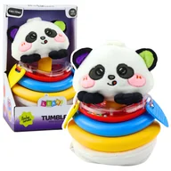 Gryzaki dla dzieci - DLA DZIECI ZABAWKA SENSORYCZNA PIRAMIDKA GRYZAKI GRZECHOTKA - miniaturka - grafika 1