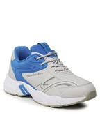 Sneakersy męskie - Calvin Klein Jeans Sneakersy Retro Tennis High/Low Frequency YM0YM00637 Szary - miniaturka - grafika 1