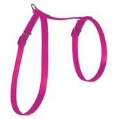 Pozostałe akcesoria dla kotów - Zolux Szelki dla kota 10mm, nylon, fuksja - miniaturka - grafika 1