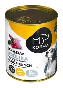 Koema Bogata w królika mokra karma dla psa 800g - Mokra karma dla psów - miniaturka - grafika 1