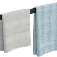 Wieszaki łazienkowe - Wieszak na ręczniki, pojedynczy, czarny kwadrat (rozmiar: 60cm) - miniaturka - grafika 1