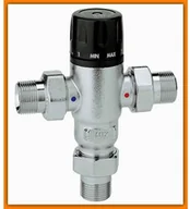 Grzałki do akwarium - Regulowany termostatyczny zawór mieszający 3/4” 30÷65°C - miniaturka - grafika 1