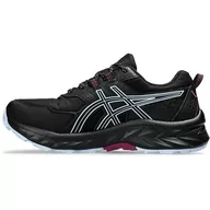 Trampki damskie - ASICS Żel-Venture 9 Waterproof, Damskie trampki, Black Light Blue, 37 EU - miniaturka - grafika 1