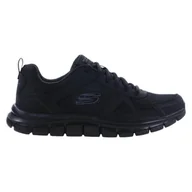 Buty trekkingowe męskie - Buty na co dzień na trening męskie SKECHERS TRACK skóra siateczka - miniaturka - grafika 1