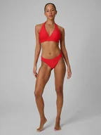 Stroje kąpielowe - 4F Dół od bikini damski - czerwony XXL - miniaturka - grafika 1