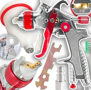 Verke Pistolet Lakierniczy Do Malowania Malarski Hvlp Dysza 2,0mm Zbiornik 600 ML