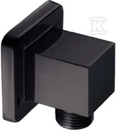 Zestawy prysznicowe - Przyłącze kątowe KVADRO BLACK - miniaturka - grafika 1