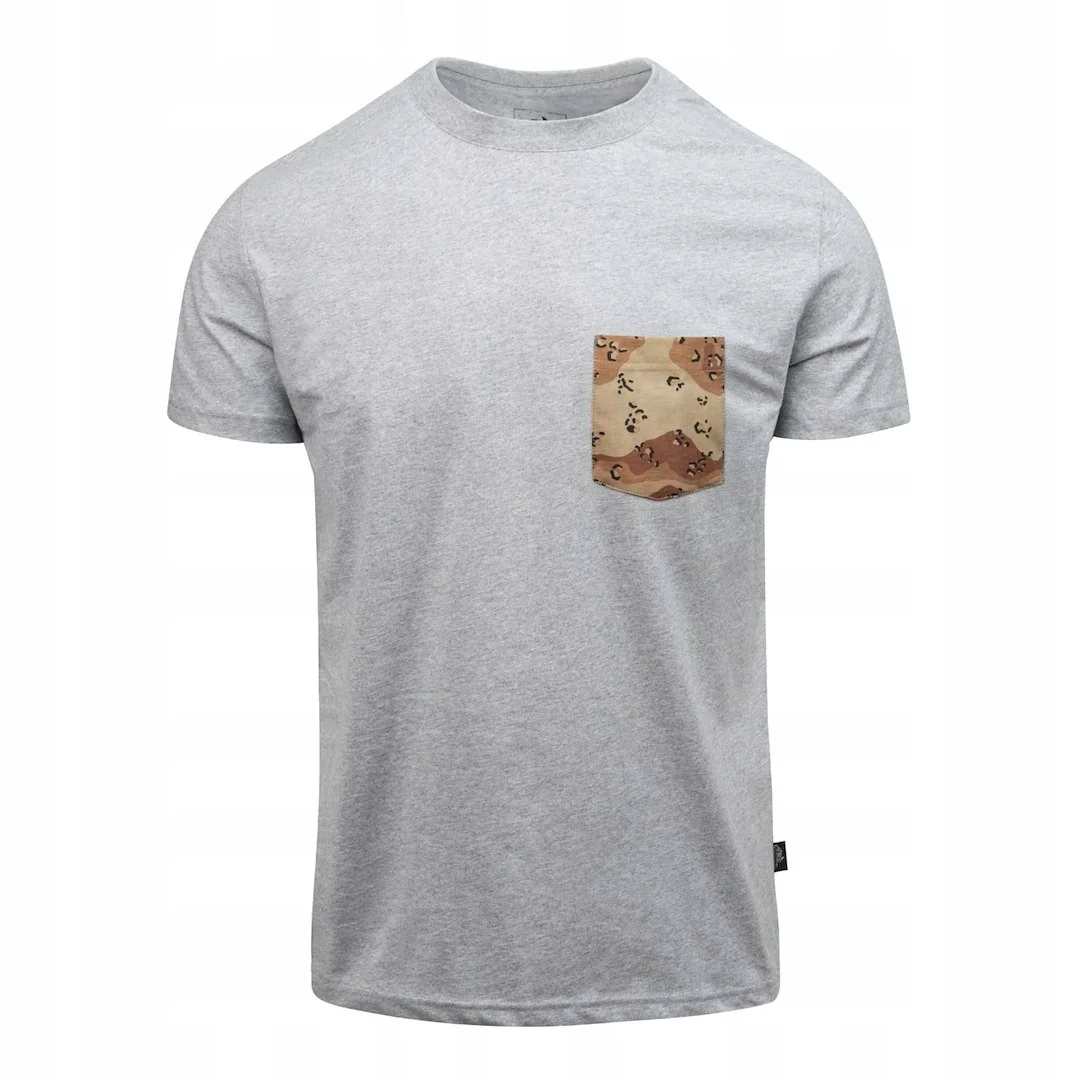 Helikon-Tex T-shirt 6 Color Desert Pocket z kieszonką szary melanżowy M