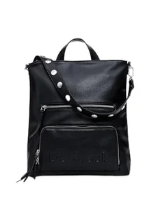 Desigual Women's Accessories PU plecak średni, czarny, jeden rozmiar - Torebki damskie - miniaturka - grafika 1