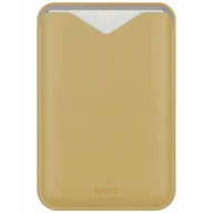 Portfele - Magnetyczny portfel Uniq Lyden Evo stojak na telefon żółty - miniaturka - grafika 1