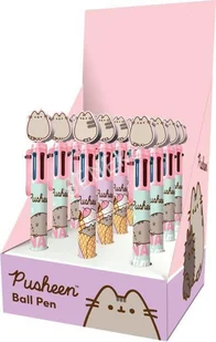 Długopis 6-kolorowy, automatyczny display 12 sztuk PUSHEEN - Długopisy - miniaturka - grafika 1