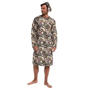 Koszula nocna męska 110/08 Cornette-M - Piżamy damskie - miniaturka - grafika 1