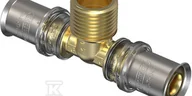 Łączniki, trójniki, kształtki - Wavin Trójnik gwint zewnętrzny Tigris M5 fi 16x1/2"x16 - miniaturka - grafika 1