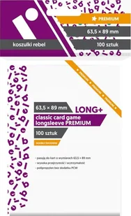 Rebel Koszulki na karty Rebel (63,5x89 mm) &quot;Classic Card Game Longsleeve Premium&quot;, 100 sztuk - Akcesoria do gier planszowych - miniaturka - grafika 1