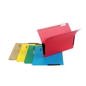 Teczki i skoroszyty - Donau Teczka zawieszkowa op.5 boczki - żółta - miniaturka - grafika 1