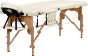Łóżka - BODYFIT BODYFIT Stół, łóżko do masażu, 2 segmentowe, beżowe, 185x60 cm - miniaturka - grafika 1